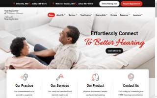 Ellisville Hearing Center website