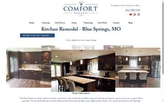 Comfort Remodel website