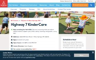Highway 7 KinderCare website
