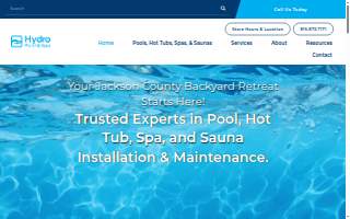 Hydro Pool and Spa website