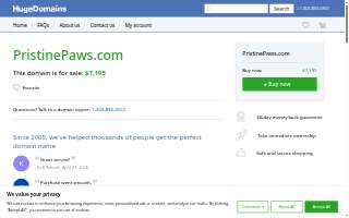 Pristine Paws website