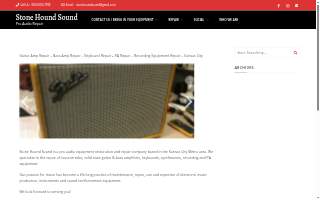 Stone Hound Sound - Pro Audio Repair website