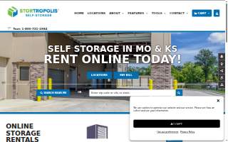 StorTropolis Self-Storage - Blue Springs website