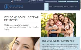Blue Cedar Dentistry website