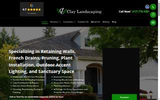 Clay Landscaping website