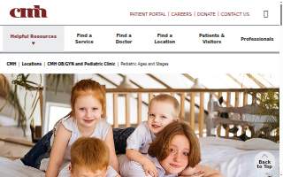 CMH Pediatric Clinic and Pediatric Walk-In Clinic website