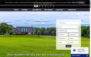 Hubbert Realty website