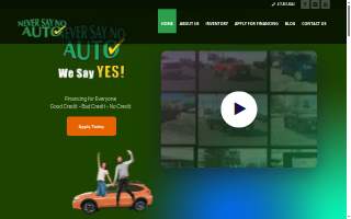 Never Say No Auto of Bolivar website