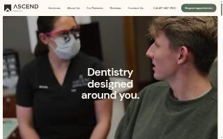 Ascend Dental Design website