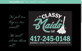 Classy Maids LLC website