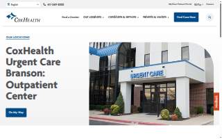 CoxHealth Urgent Care Branson: Outpatient Center website