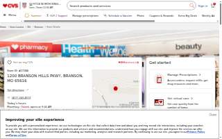 CVS Pharmacy of Branson website