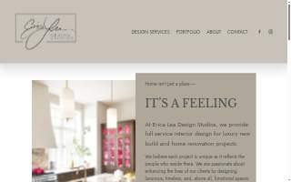 Erica Lea Design Studios website