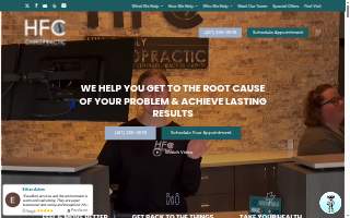 Hill Family Chiropractic website
