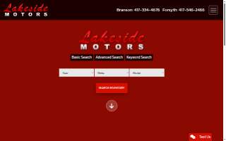 Lakeside Motors website
