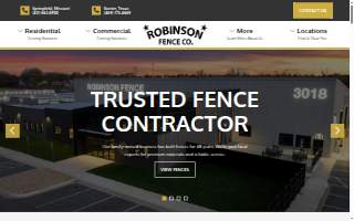 Robinson Fence Company of Branson website