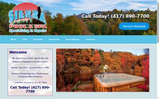 Sierra Pool & Spa Repair of Branson website