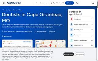 Aspen Dental - Cape Girardeau website