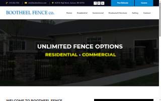 Bootheel Fence Co website