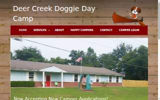 Deer Creek Doggie Day Camp website