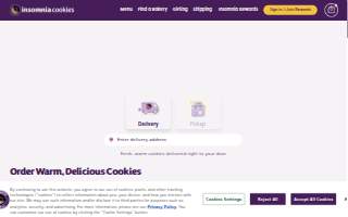 Insomnia Cookies of Cape Girardeau website