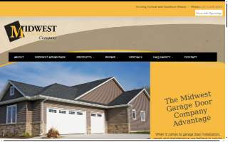 Midwest Garage Door website