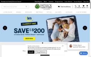 Patrick Furniture & Mattress of Cape Girardeau website