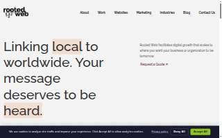 Rooted Web website