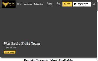 War Eagle Fight Team website