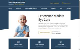 Carthage Vision Clinic website
