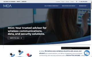 MCA Construction Rentals website