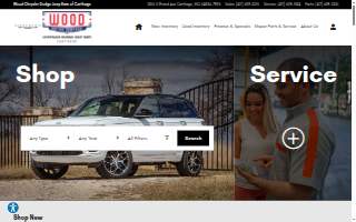 Wood Chrysler Dodge Jeep Ram of Carthage website