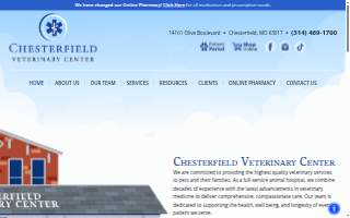 Chesterfield Veterinary Center website