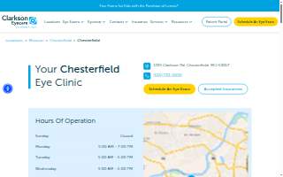 Clarkson Eyecare of Chesterfield website