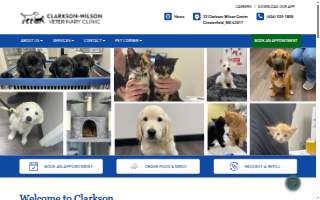 Clarkson-Wilson Veterinary Clinic website