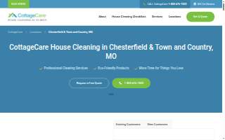 CottageCare Chesterfield & Town and Country website