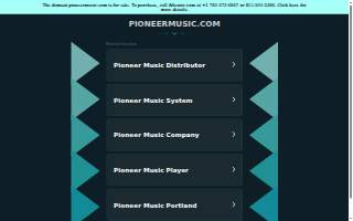 Pioneer Music Company website