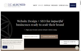Be Aligned Web Design of Clayton website
