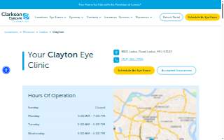Clarkson Eyecare of Clayton website