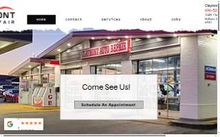 Claymont Auto Repair website