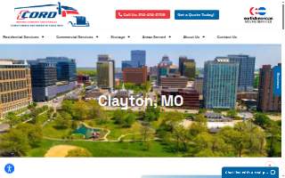 Cord Moving and Storage of Clayton website
