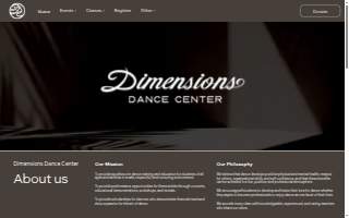 Dimensions Dance Center website