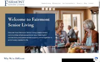 Fairmont Senior Living on Clayton website