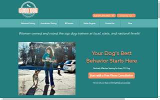 Good Dog Enrichment and Training website