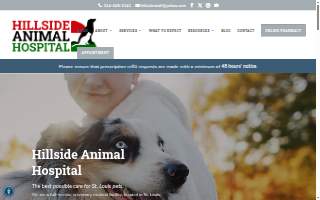 Hillside Animal Hospital of Clayton website
