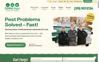 OMNI Pest Solutions of Clayton website