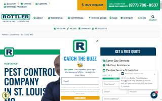Rottler Pest Solutions of Clayton website
