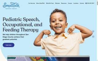 Small Talk Speech Language Pathology Clinic of Clayton website