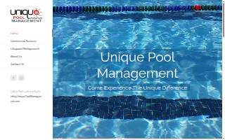 Unique Pool Management LLC of Clayton website