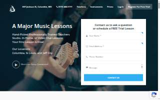 A Major Music Lessons website
